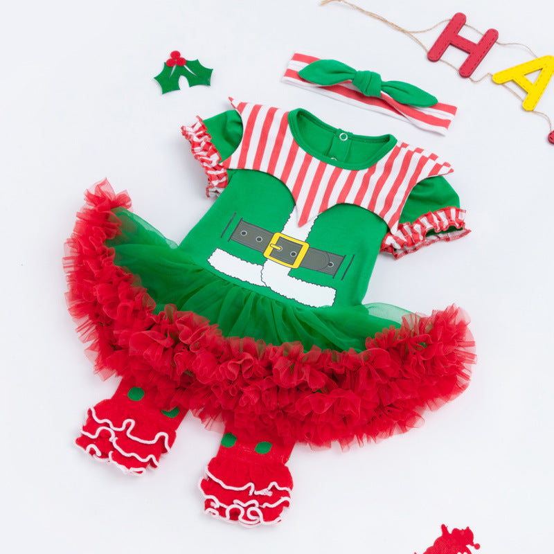 3-Piece Cute Christmas Dress for 21/22/23 Inches Reborn Dolls