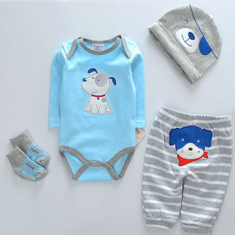 4 pcs Blue Clothing Set for 20''- 22'' Reborn Doll Boy