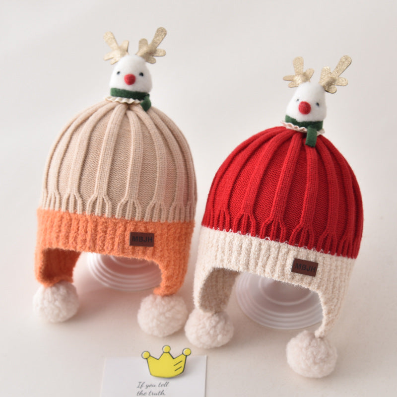 Cute Elk Christmas Hats for 20-23 Inches Reborn Dolls