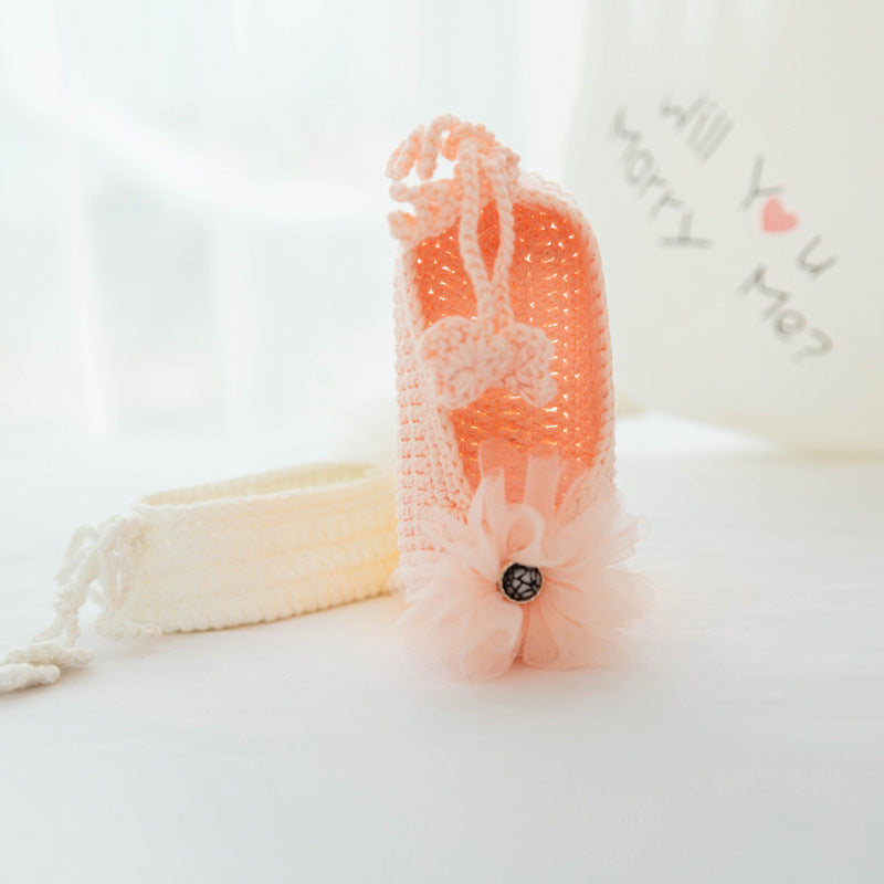 Lace Soft-soled Knitted Shoes for 17-24 Inches Reborn Dolls