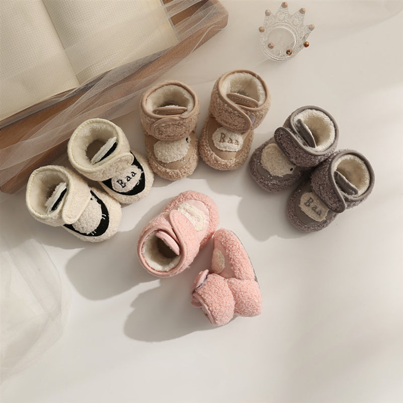 Lovely Plush Soft Soles Shoes for 20-24 Inches Reborn Dolls