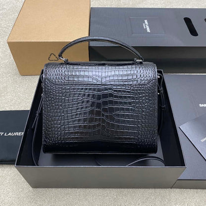 Authentic Saint Laurent CASSANDRA Top Handle Bag 578000  24×20x11cm