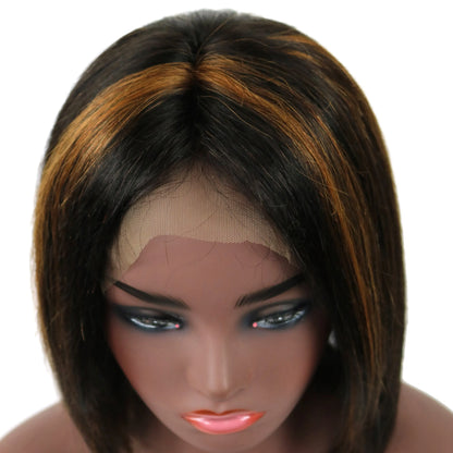 Gabrielle Union Medium Straight Lace Front Human Hair Wig 14 Inches