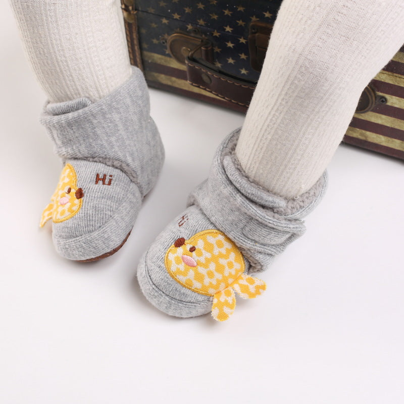 Cute Cartoon Plush Soft Soles Shoes for 20-24 Inches Reborn Dolls
