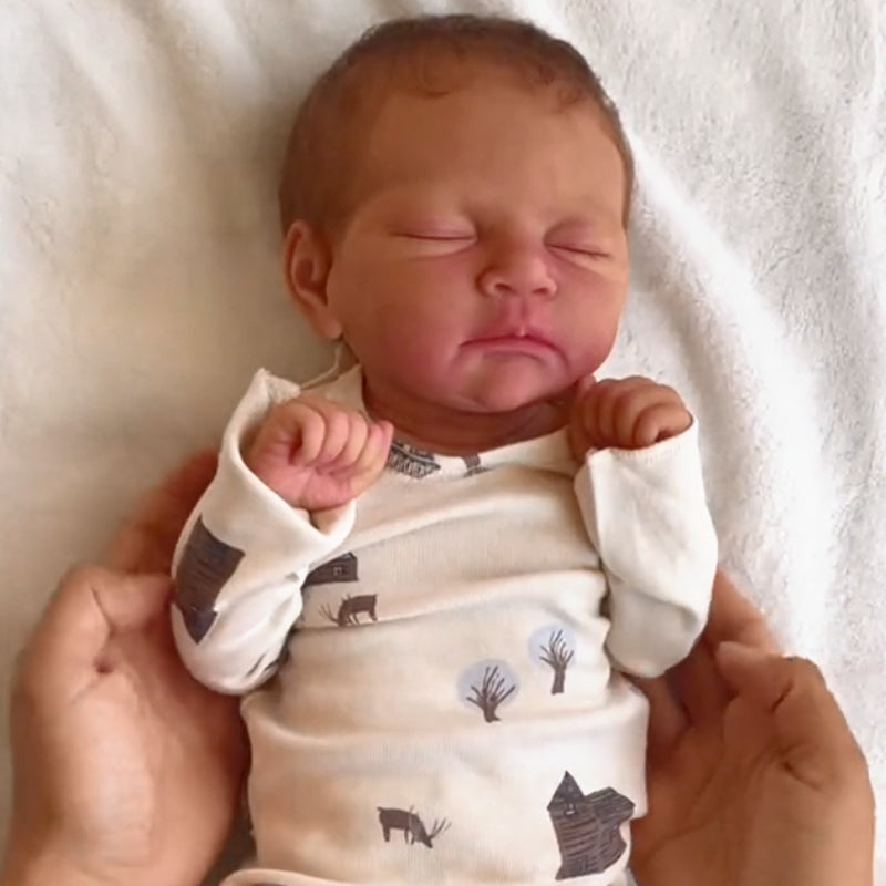 17'' Davi Realistic Cute Reborn Baby Boy Dolls